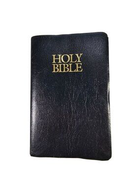 Zondervan Holy Bible NIV w/ Words of Christ in Red Letters 2001 Black Leather